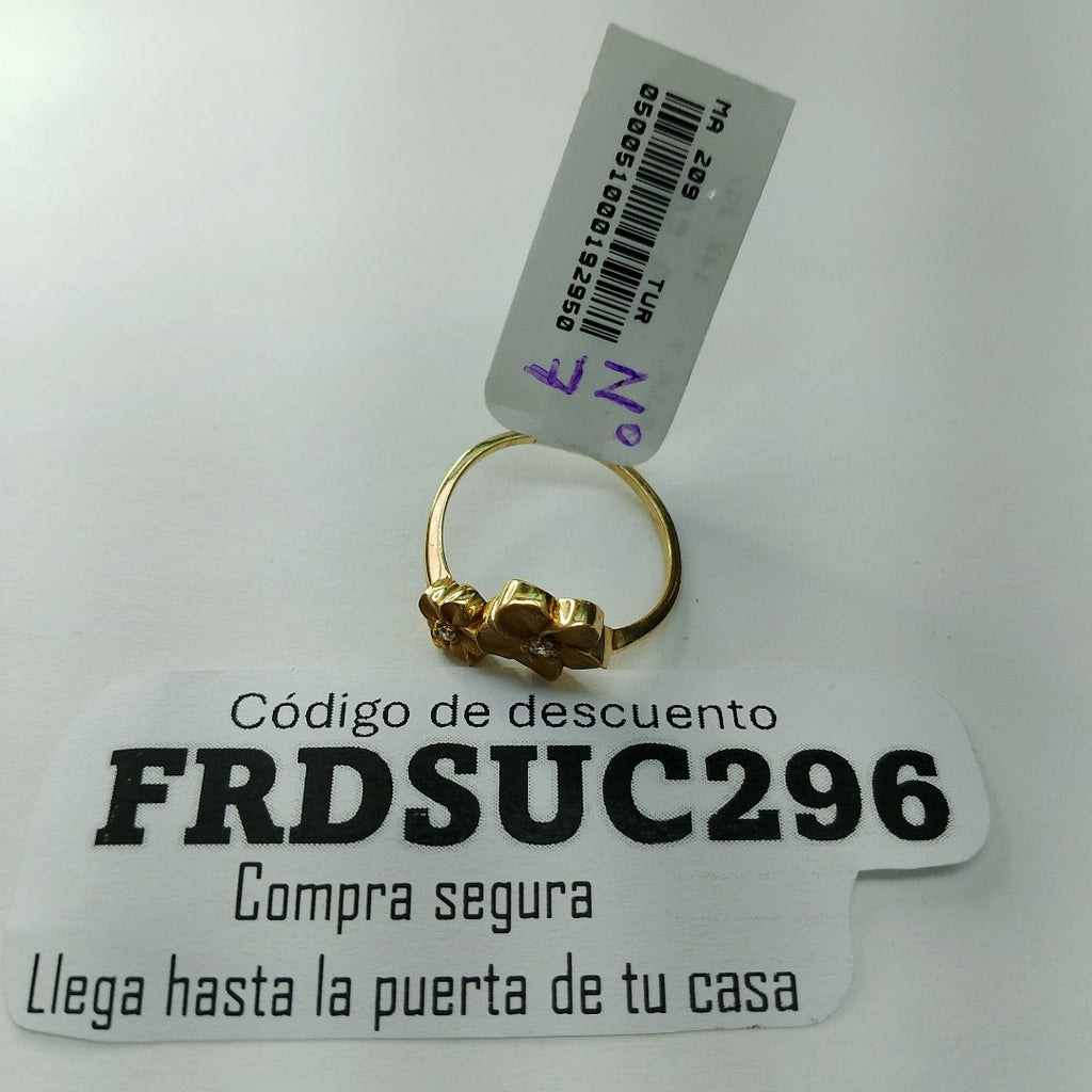 ANILLOS DAMA ORO 14K 2 (NUEVO)