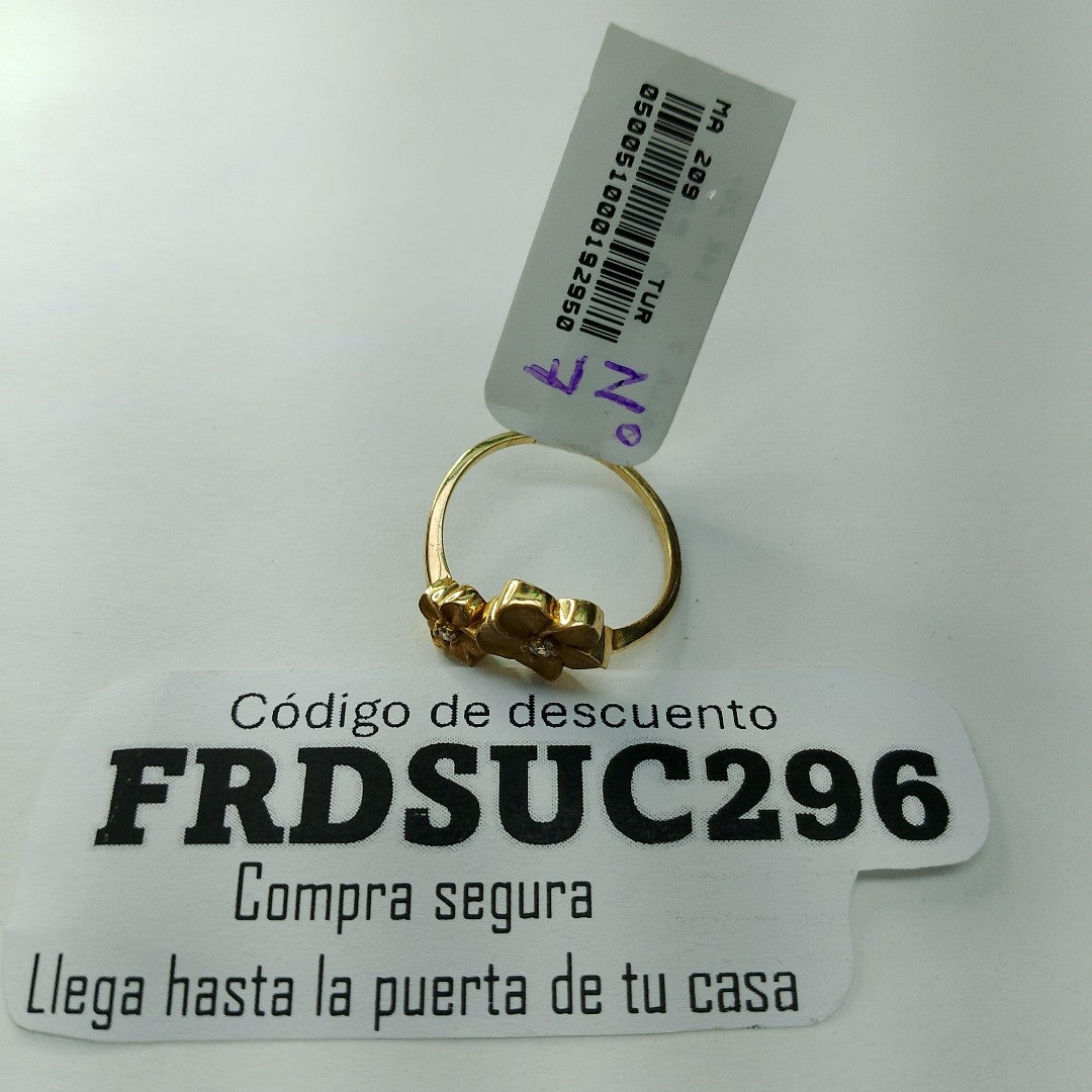 ANILLOS DAMA ORO 14K 2 (NUEVO)