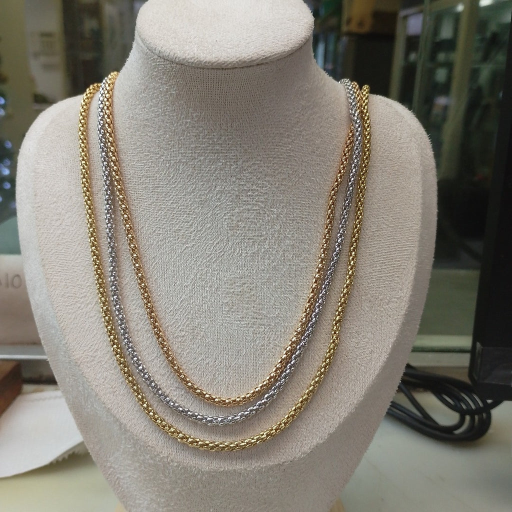 GARGANTILLA ORO, ORO COMBINADO 18 K 49.1 GRMS (SEMINUEVO)