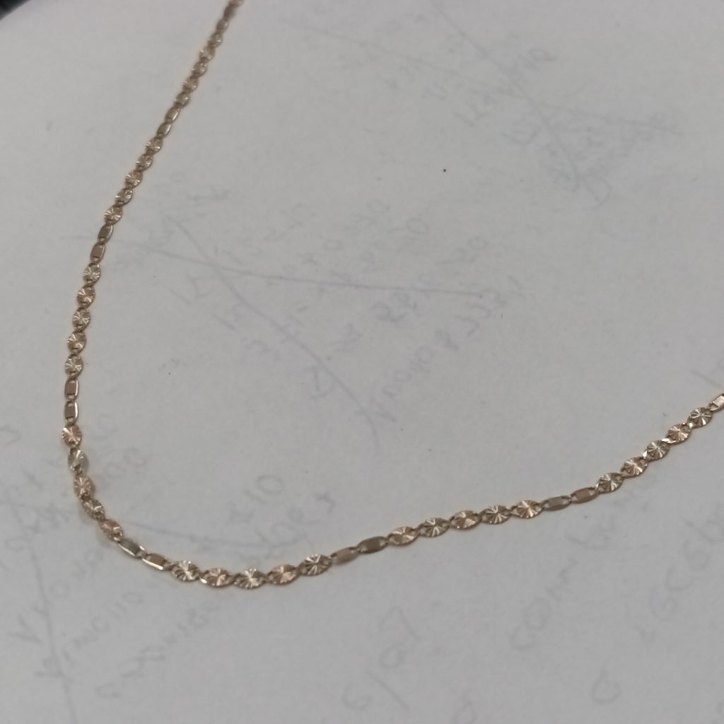 K1 1,40 GRMS 14 K ESPECIFICACIONES COMPLEMENTARIAS CADENA HECHURA ESPECIAL (SEMINUEVO)