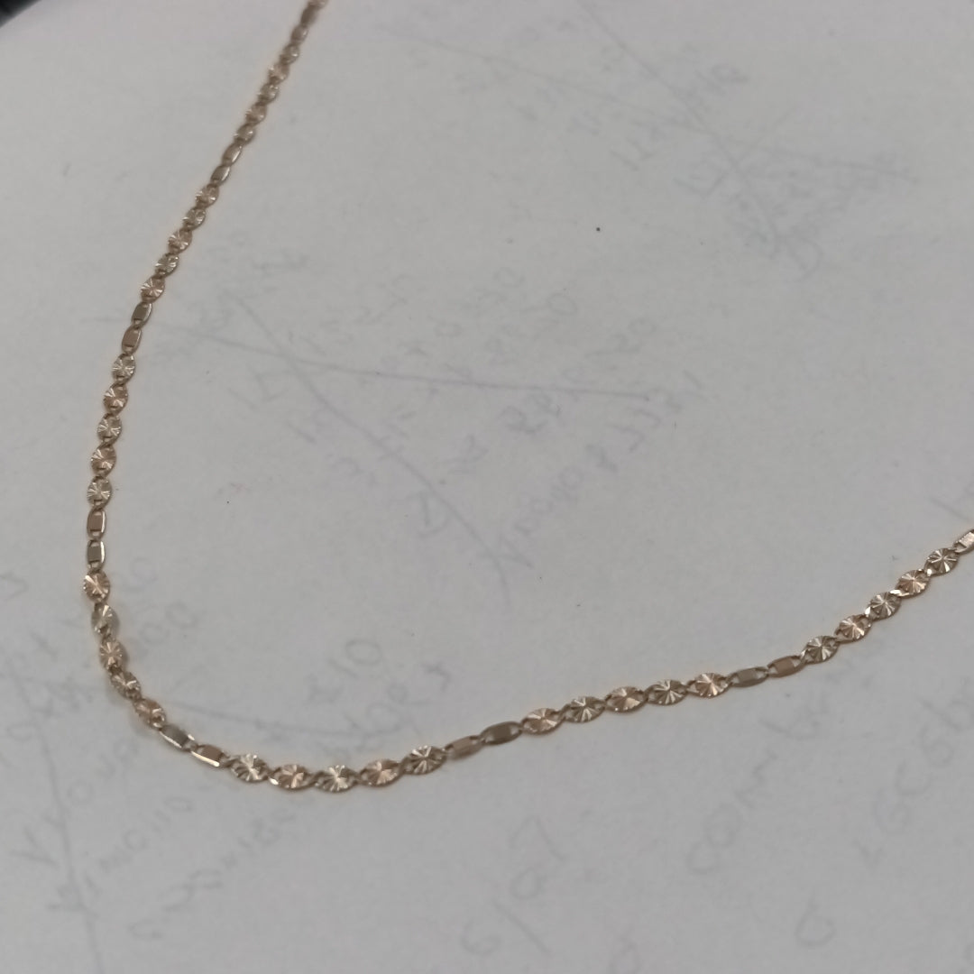 K1 1,40 GRMS 14 K ESPECIFICACIONES COMPLEMENTARIAS CADENA HECHURA ESPECIAL (SEMINUEVO)