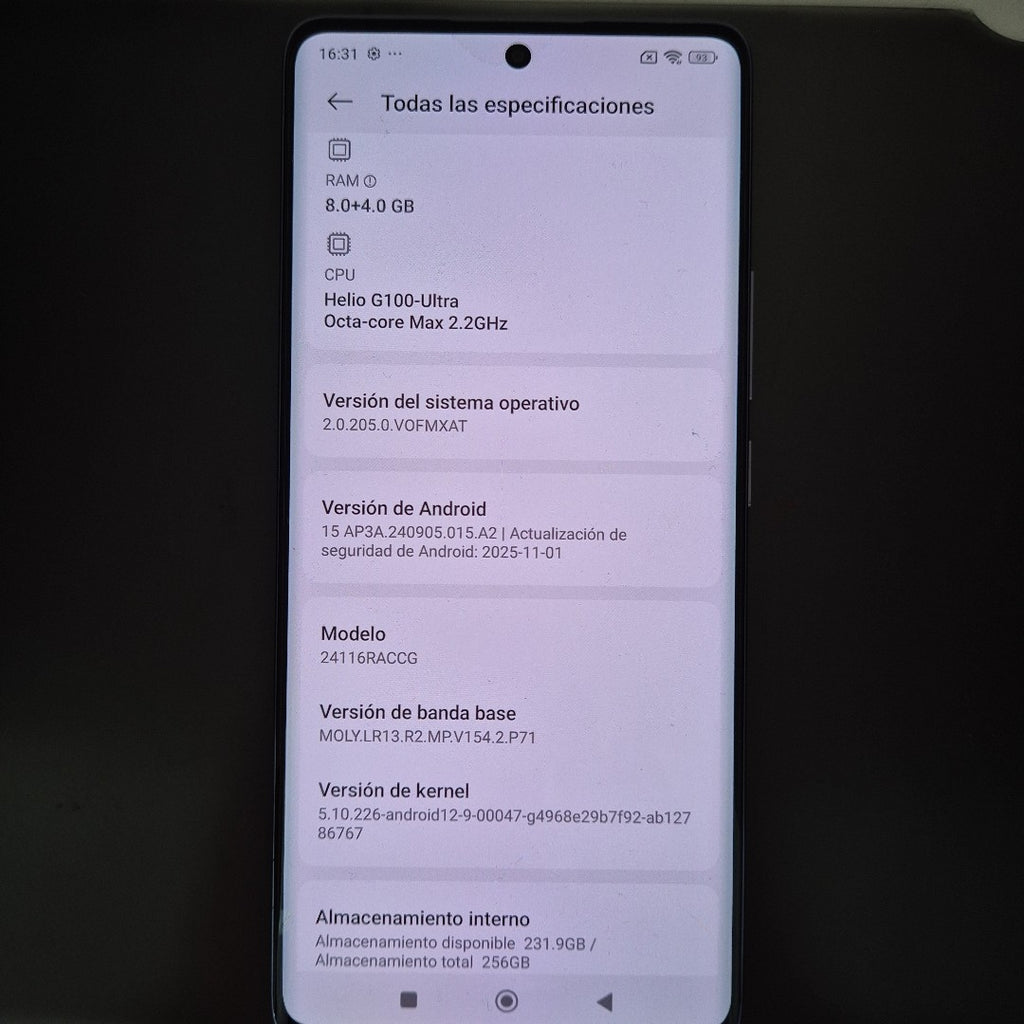CELULAR XIAOMI REDMI NOTE 14 PRO 24116RACCG (2024) 256 GB 8 GB RAM (SEMINUEVO)