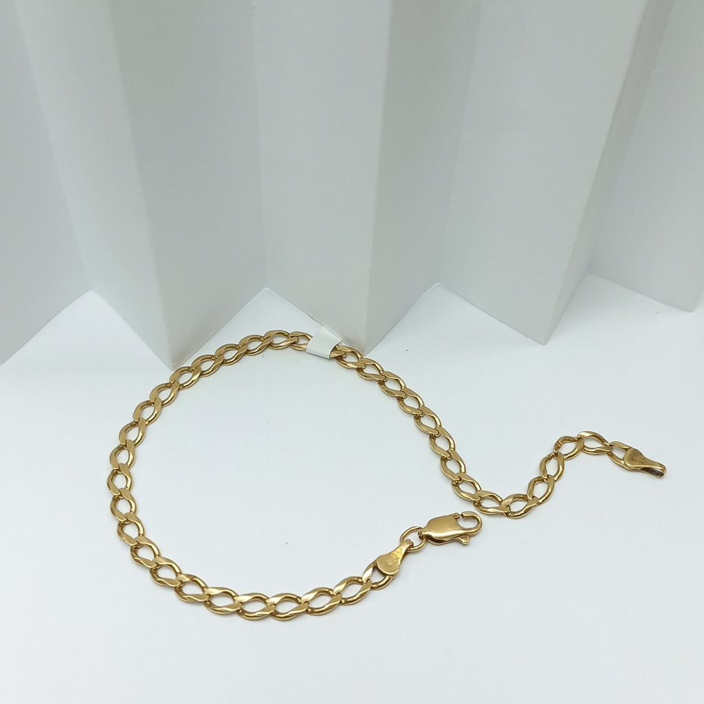 K1 7,20 GRMS 14 K ESPECIFICACIONES COMPLEMENTARIAS PULSERA TEJIDO CUBANO ORO DE (SEMINUEVO)