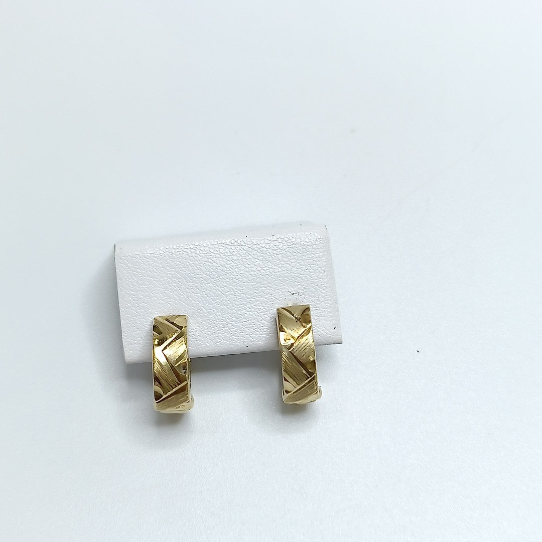 ARRACADAS PAR ORO 14 K 2,10 GRMS (SEMINUEVO)