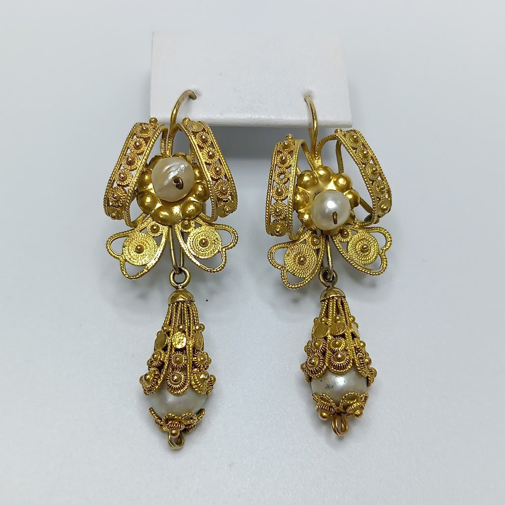 ARETES PAR ORO 10 K 10.7 GRMS (SEMINUEVO)