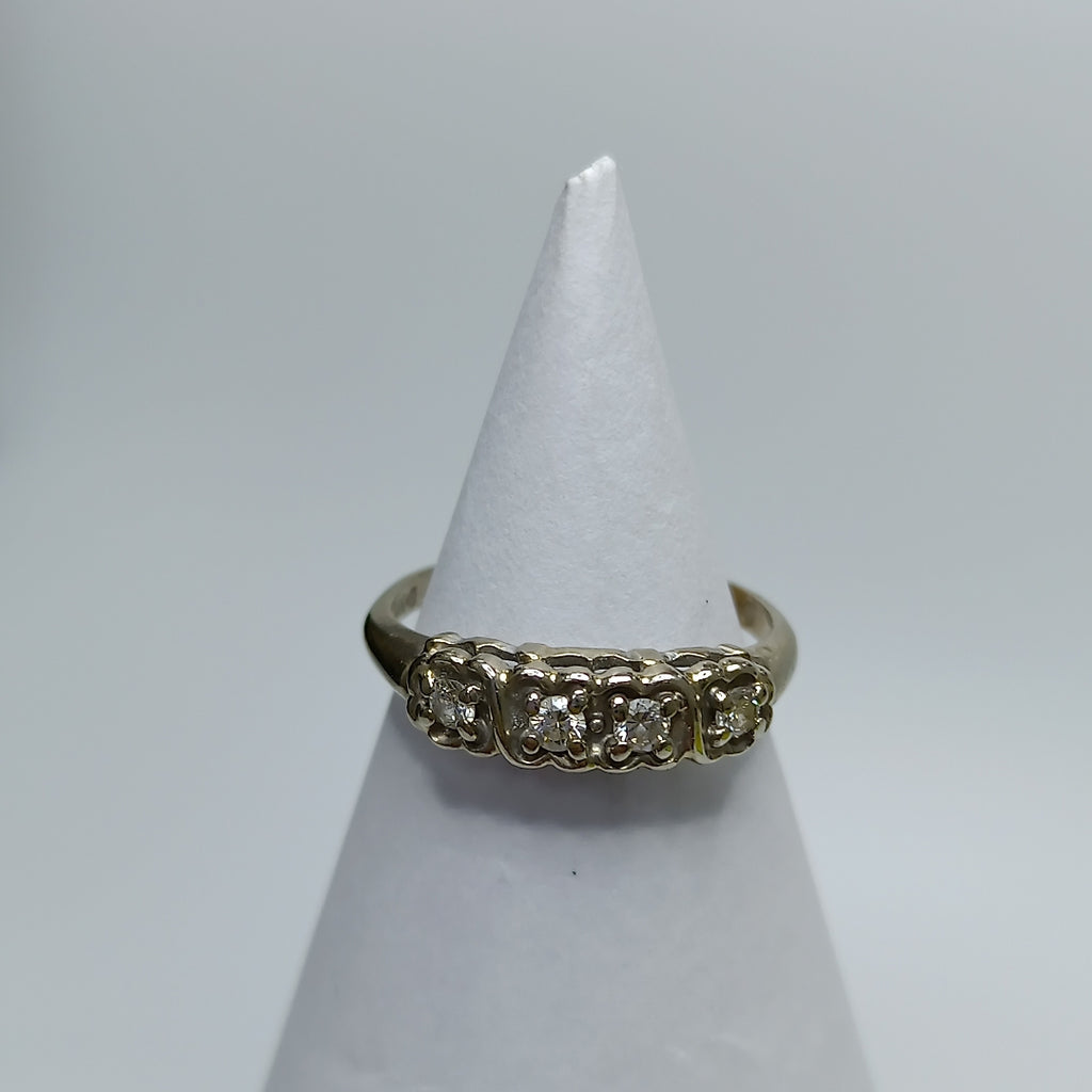 ANILLITO ORO, ORO BLANCO 14 K 1.9 GRMS (SEMINUEVO)