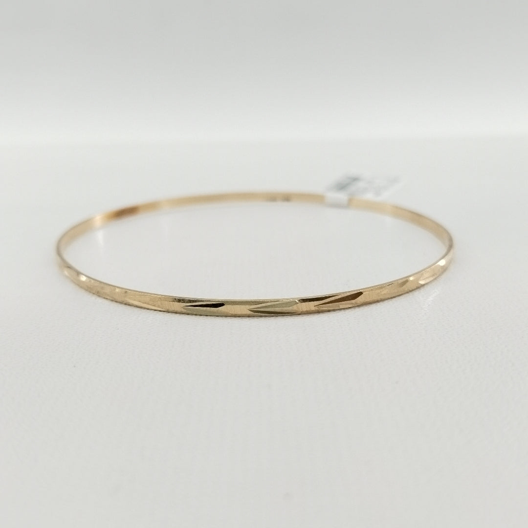 K1 3,70 GRMS 14 K ESPECIFICACIONES COMPLEMENTARIAS PULSERA RIGIDA GASTADA (SEMINUEVO)