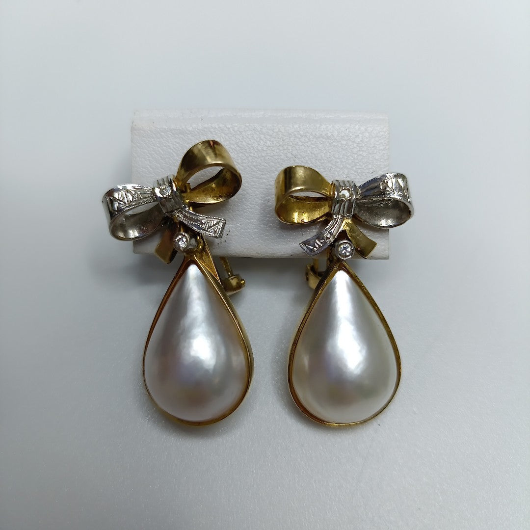 ARETES PAR ORO 14 K 10.1 GRMS (SEMINUEVO)
