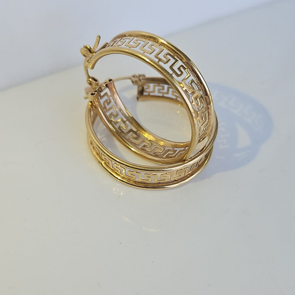 ARRACADAS PAR ORO 14 K 4.6 GRMS (SEMINUEVO)