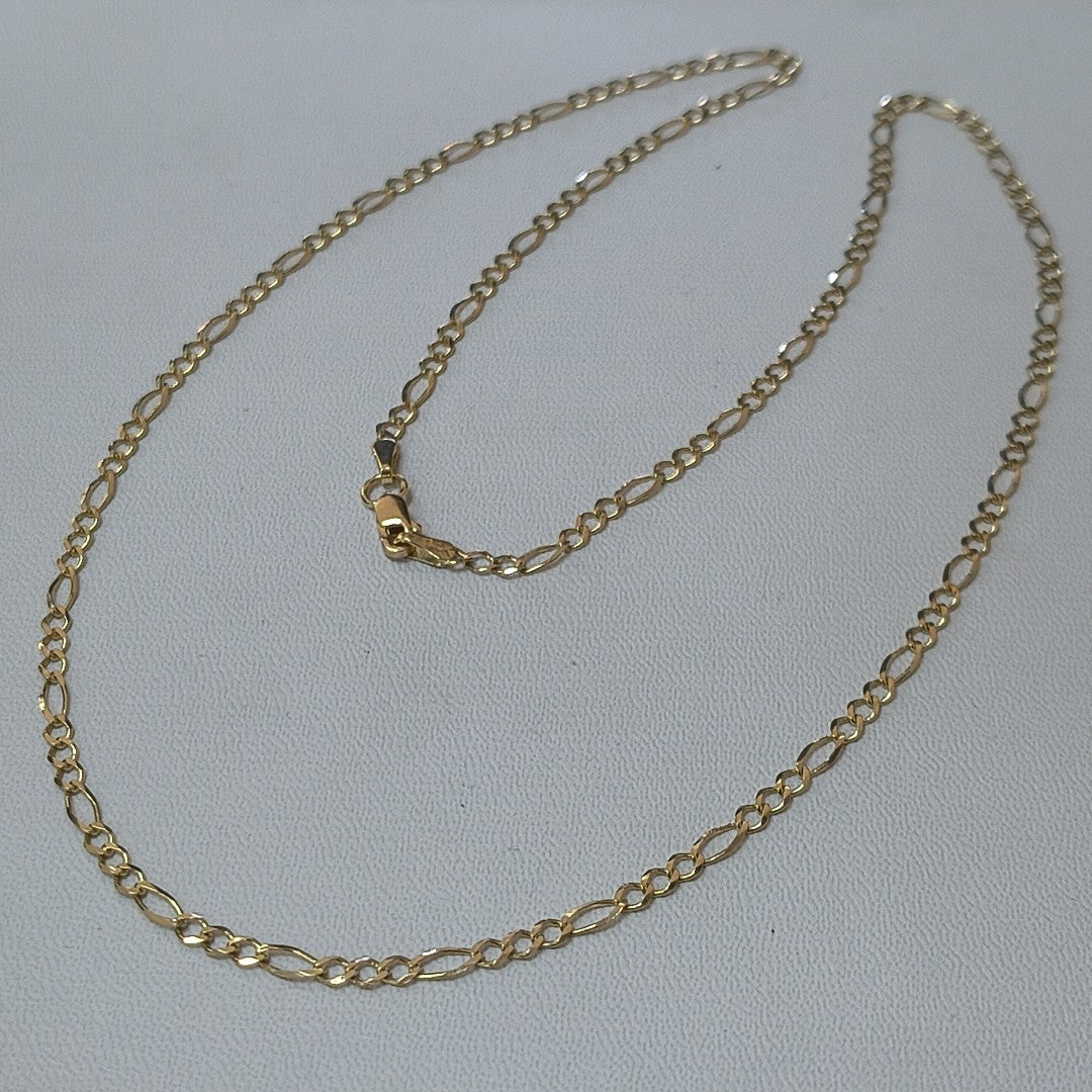 CADENA 3 X 1 5.11GR 55 CM 14K (NUEVO)