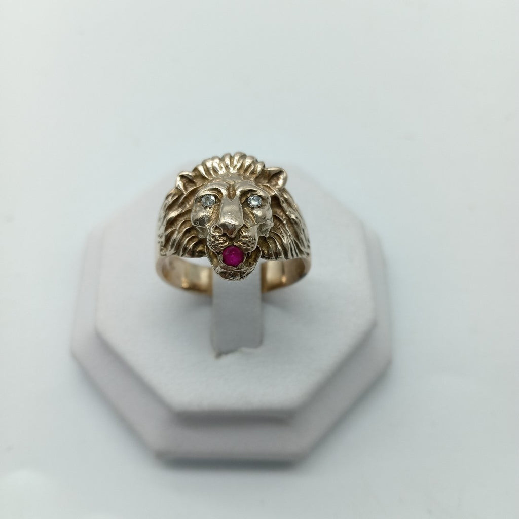 K1 7,50 GRMS 8 K ESPECIFICACIONES COMPLEMENTARIAS ANILLO, LEON, DIAMANTES SIN CO (SEMINUEVO)