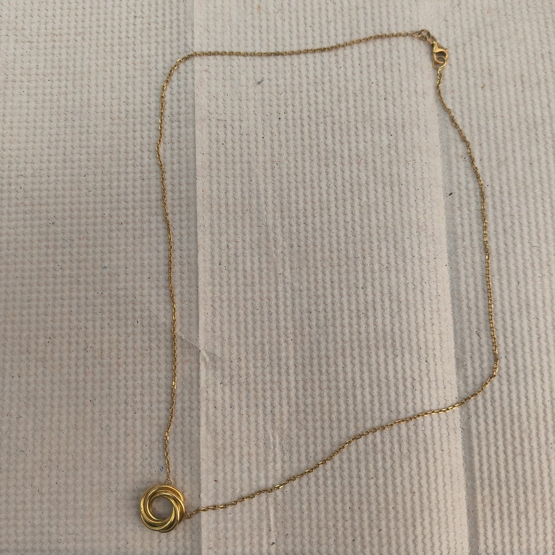 CADENA, DIJE ORO 14 K 4 GRMS (SEMINUEVO)