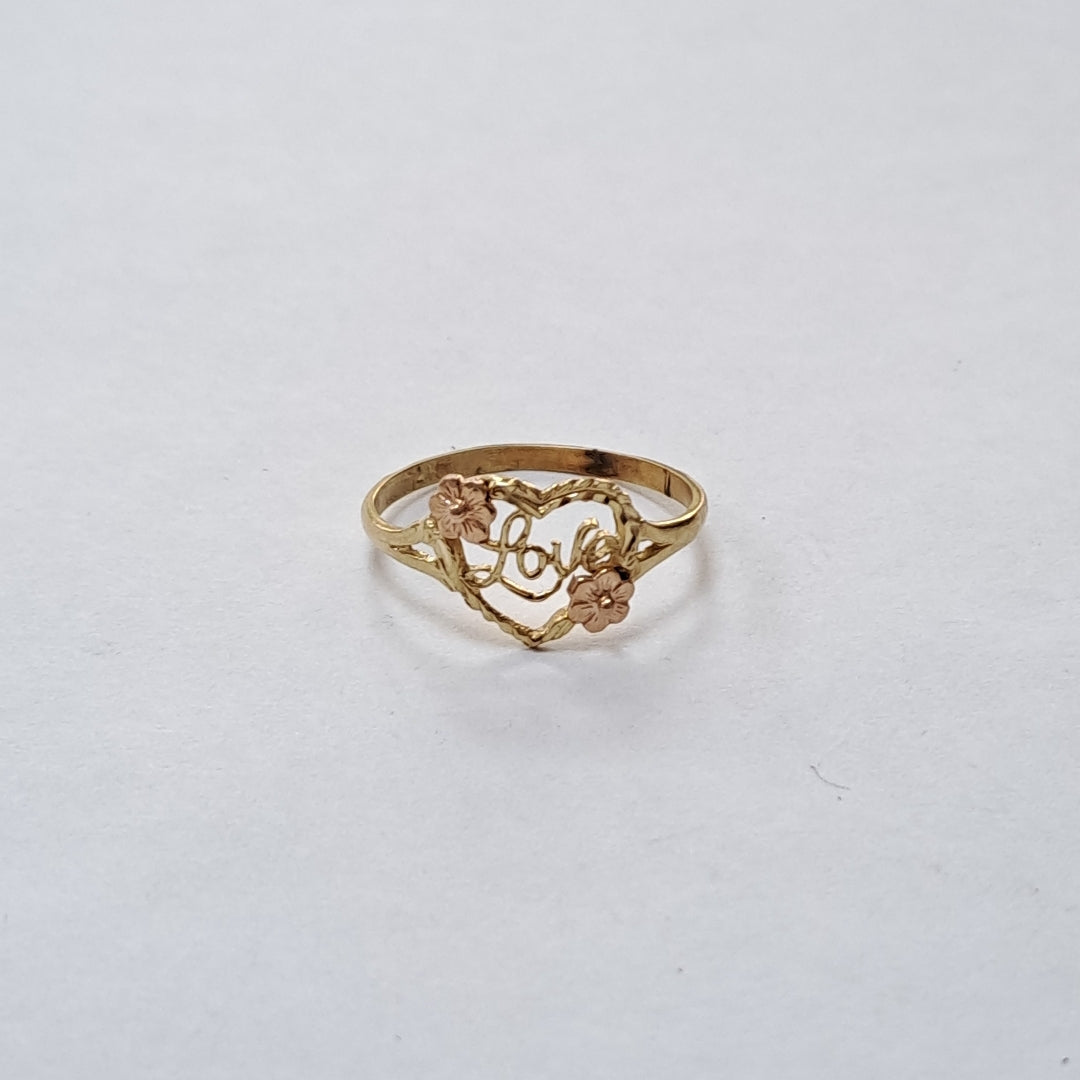 ANILLITO ORO,ORO COMBINADO 14 K 1,30 GRMS (SEMINUEVO)