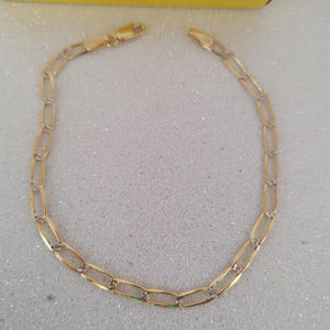 PULSERA TEJIDO ESLABONES 4.5G 21 CM (NUEVO)