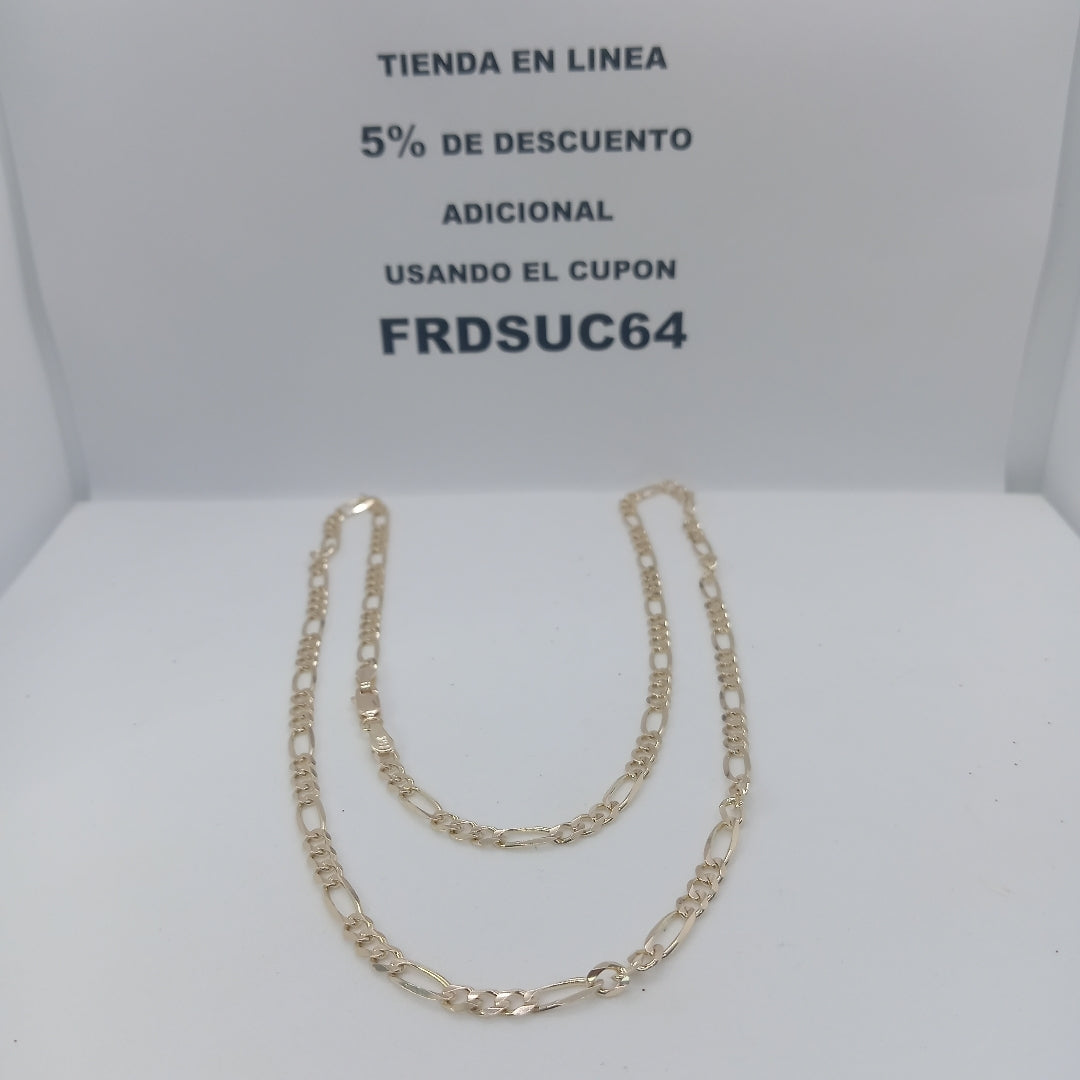 CADENA TEJIDO 3X1 13G 60 CM (NUEVO)