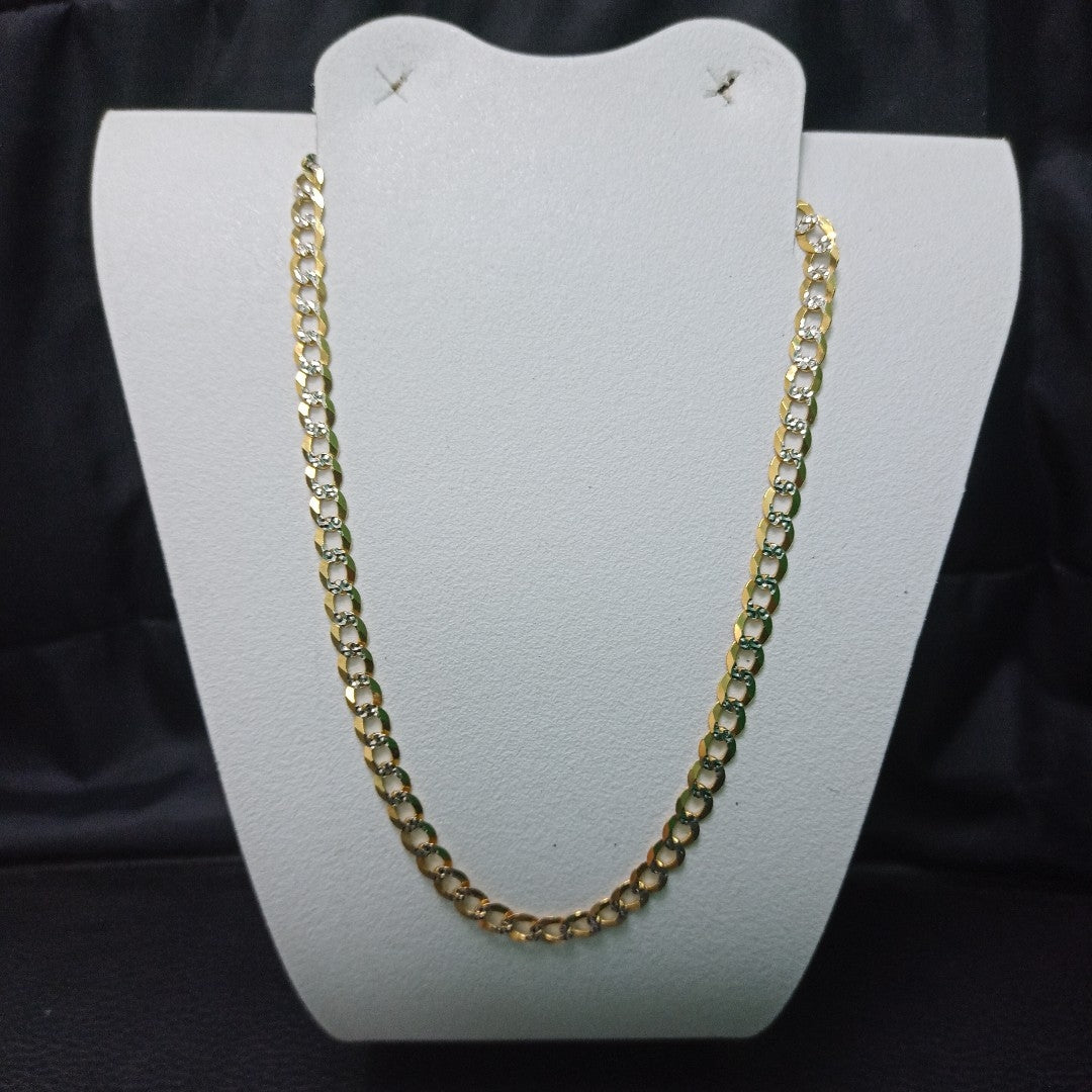 K1 22,40 GRMS 14 K ESPECIFICACIONES COMPLEMENTARIAS CADENA TEJIDO ESLABONES ROD (SEMINUEVO)