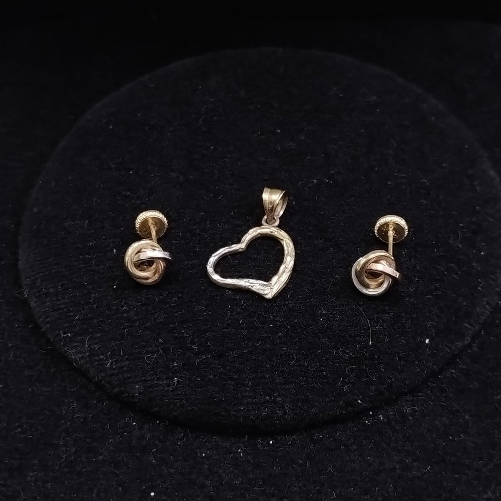 ARETES PAR, DIJE ORO 10 K 0.6 GRMS (SEMINUEVO)