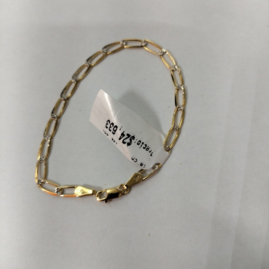 PULSERA TEJIDO ESLABONES 4G 18 CM (NUEVO)