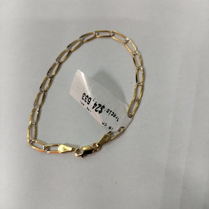 PULSERA TEJIDO ESLABONES 4G 18 CM (NUEVO)