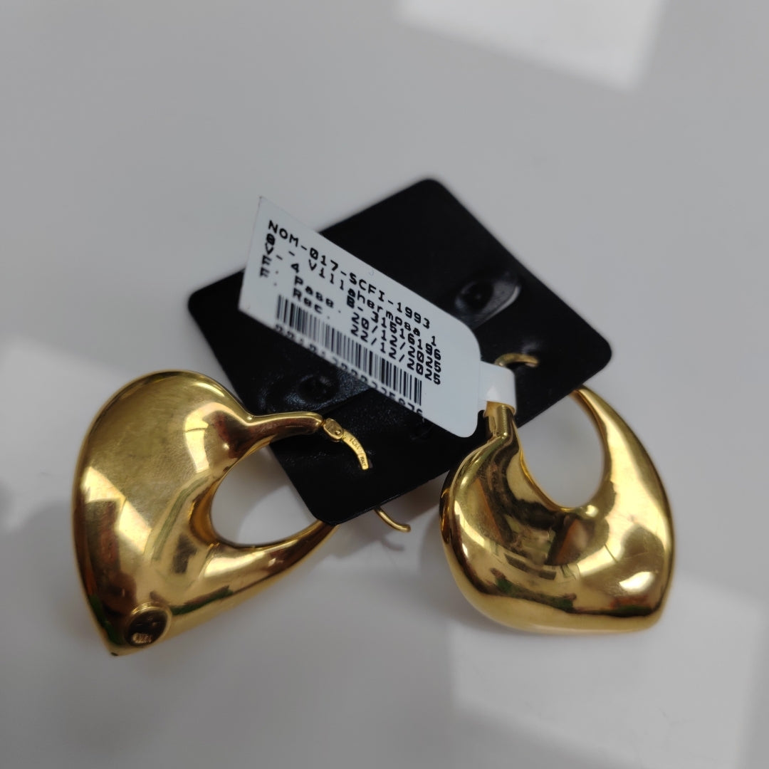 K1 6,20 GRMS 14 K ESPECIFICACIONES COMPLEMENTARIAS ARETES PARMOTIVO CORAZON A (SEMINUEVO)