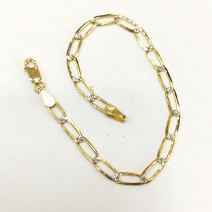 PULSERA TEJIDO ESLABONES 3.9G 18 CM (NUEVO)