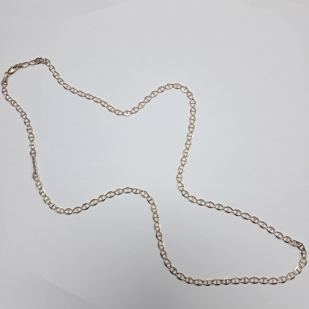 K1 8,20 GRMS 14 K ESPECIFICACIONES COMPLEMENTARIAS CADENA/GUCCI/ RODIADO PLATIN (SEMINUEVO)