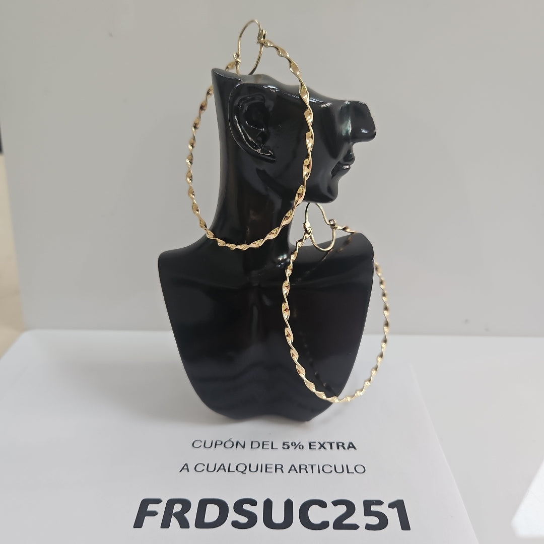 ARRACADAS PAR ORO 10 K 8 GRMS (SEMINUEVO)