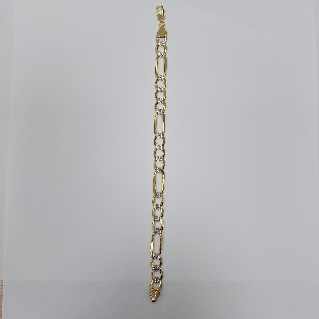 PULSERA TEJIDO 3X1 16.1G 21 CM 14K (NUEVO)