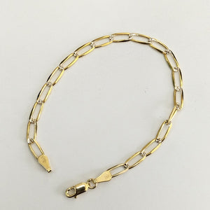 PULSERA TEJIDO ESLABONES 4G 18 CM (NUEVO)