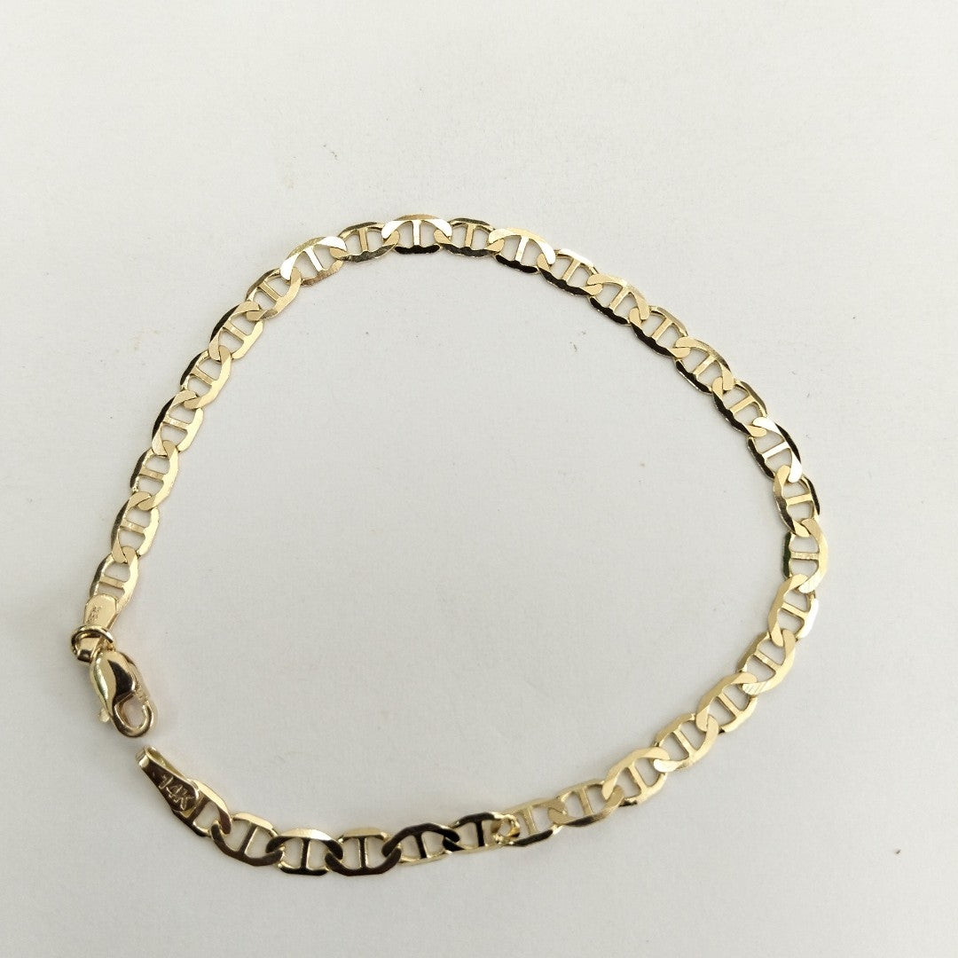 PULSERA TEJIDO GUCHI 2.8G 18 CM 14K (NUEVO)