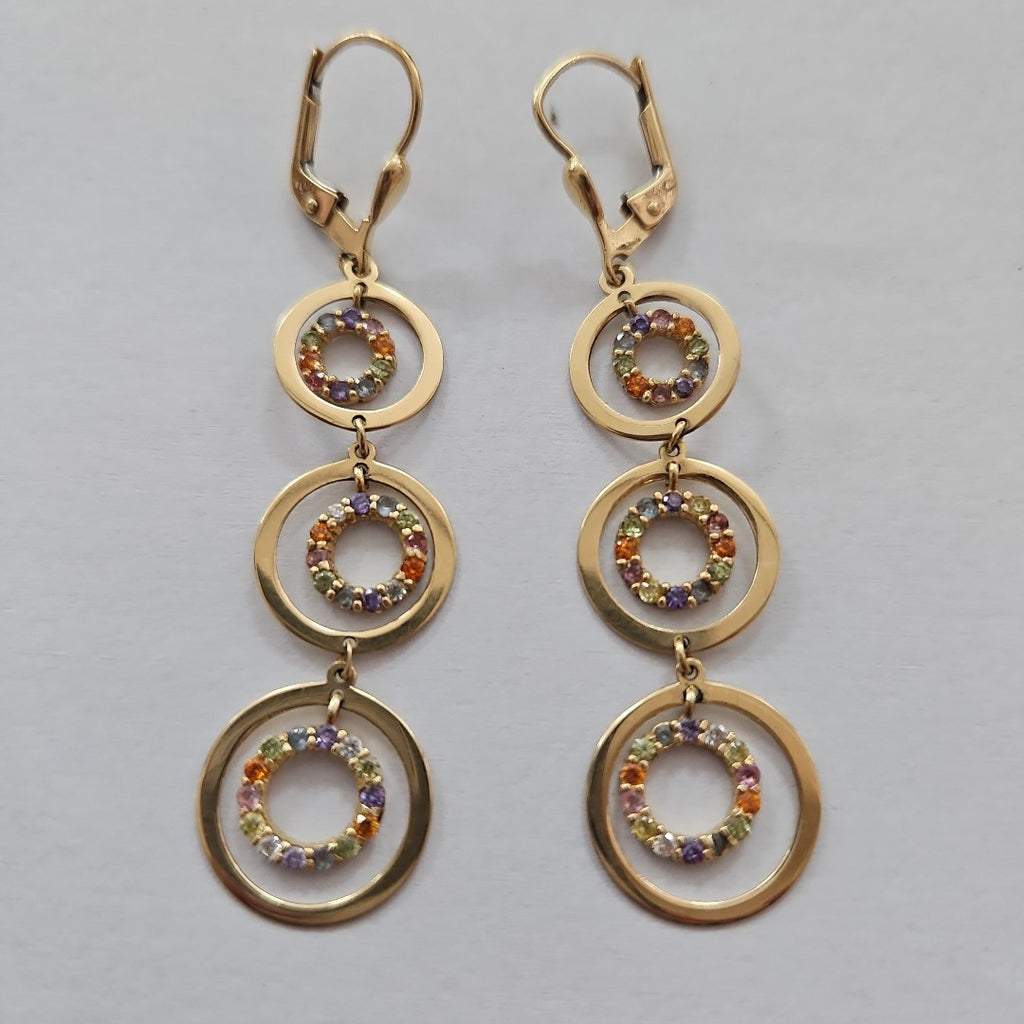 ARETES PAR ORO 14 K 5,10 GRMS (SEMINUEVO)