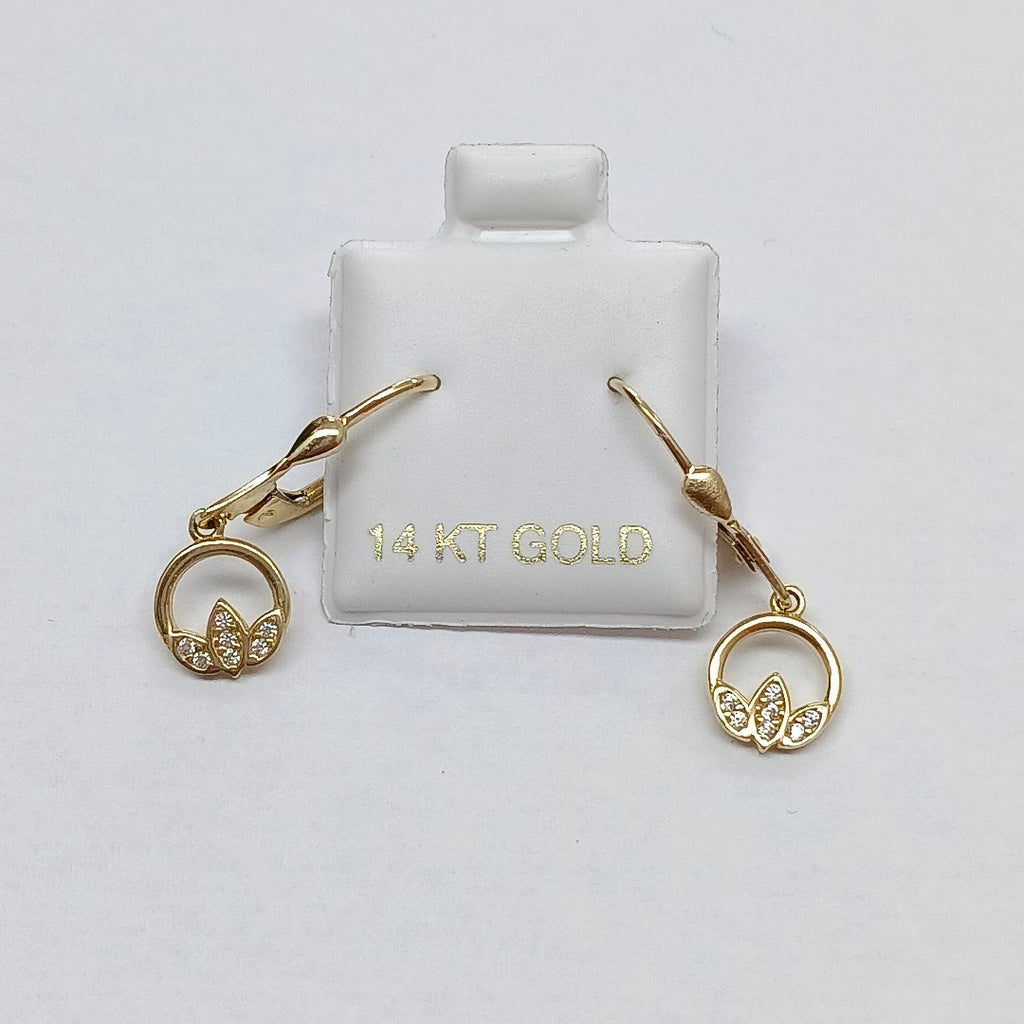 BROQUELES ORO 14K 2 (NUEVO)