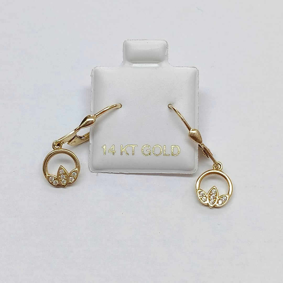 BROQUELES ORO 14K 2 (NUEVO)