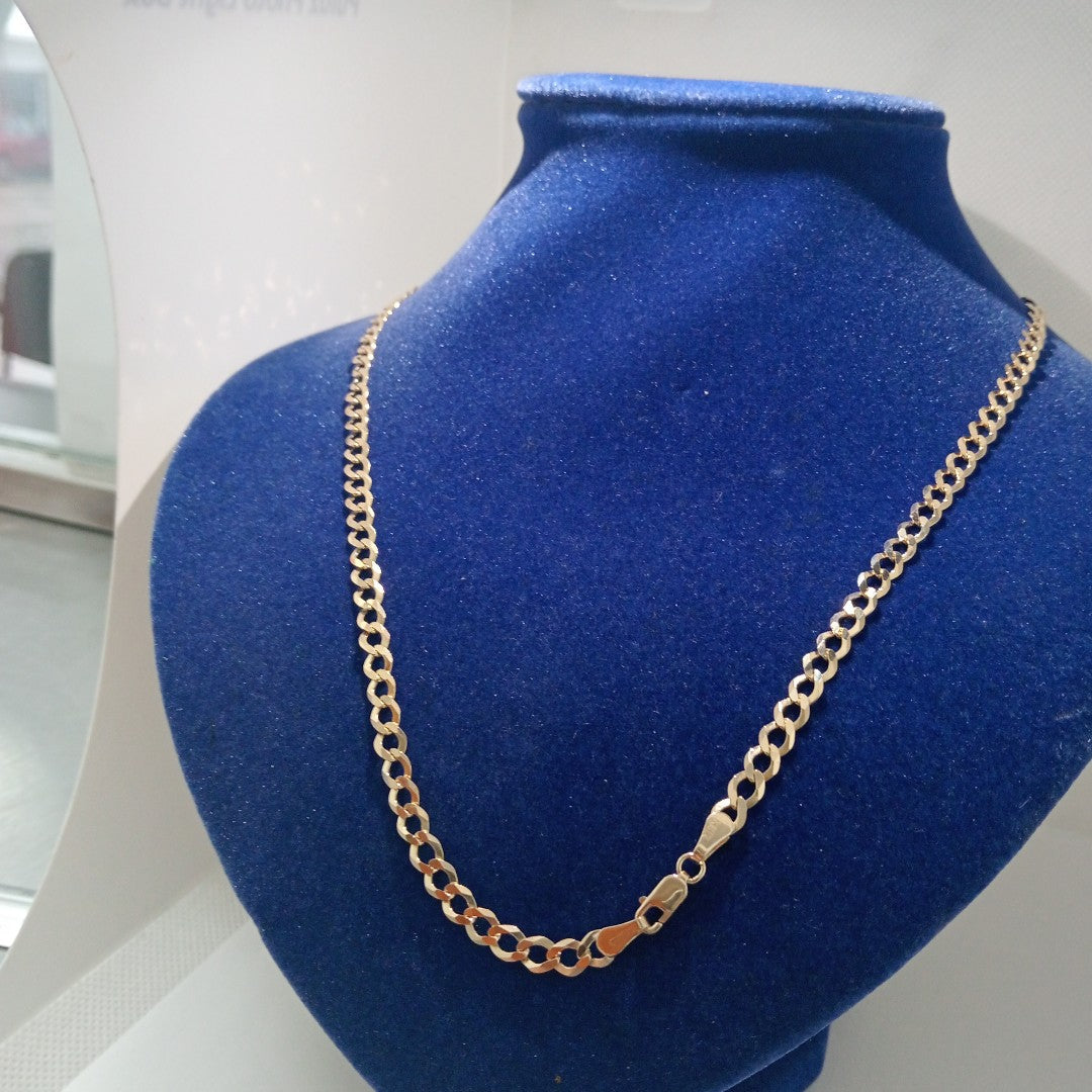 CADENA TEJIDO BARBADA 14.4G 60 CM (NUEVO)