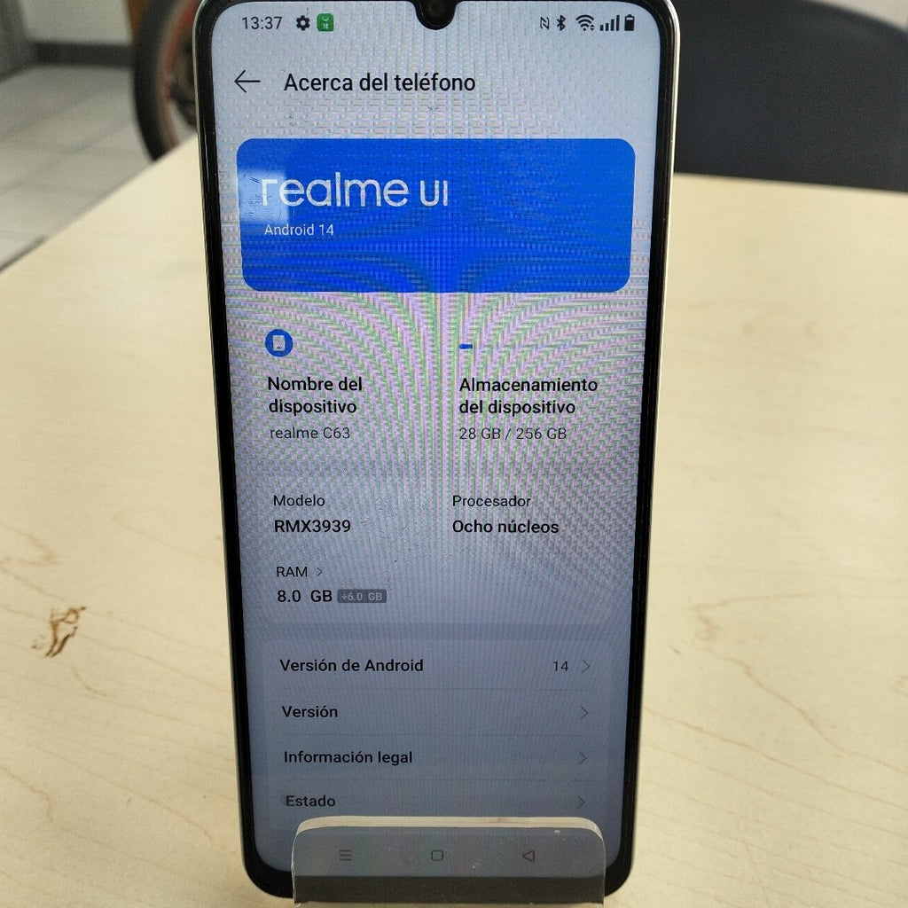 CELULAR REALME C63 RMX3939 (2024) 256 GB 8 GB RAM (SEMINUEVO)