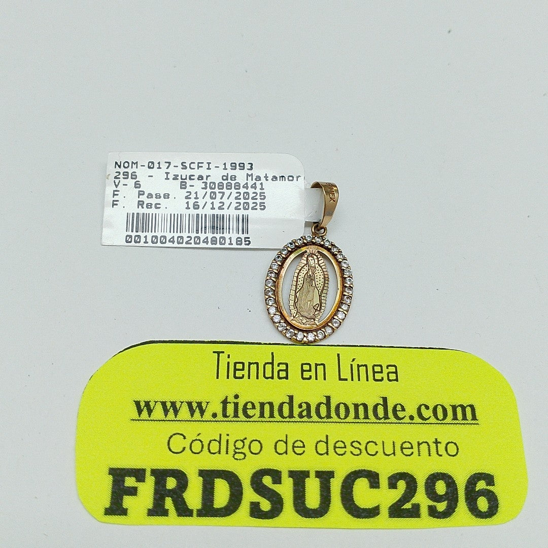 MEDALLA RELIGIOSA ORO 10 K 1.1 GRMS (SEMINUEVO)