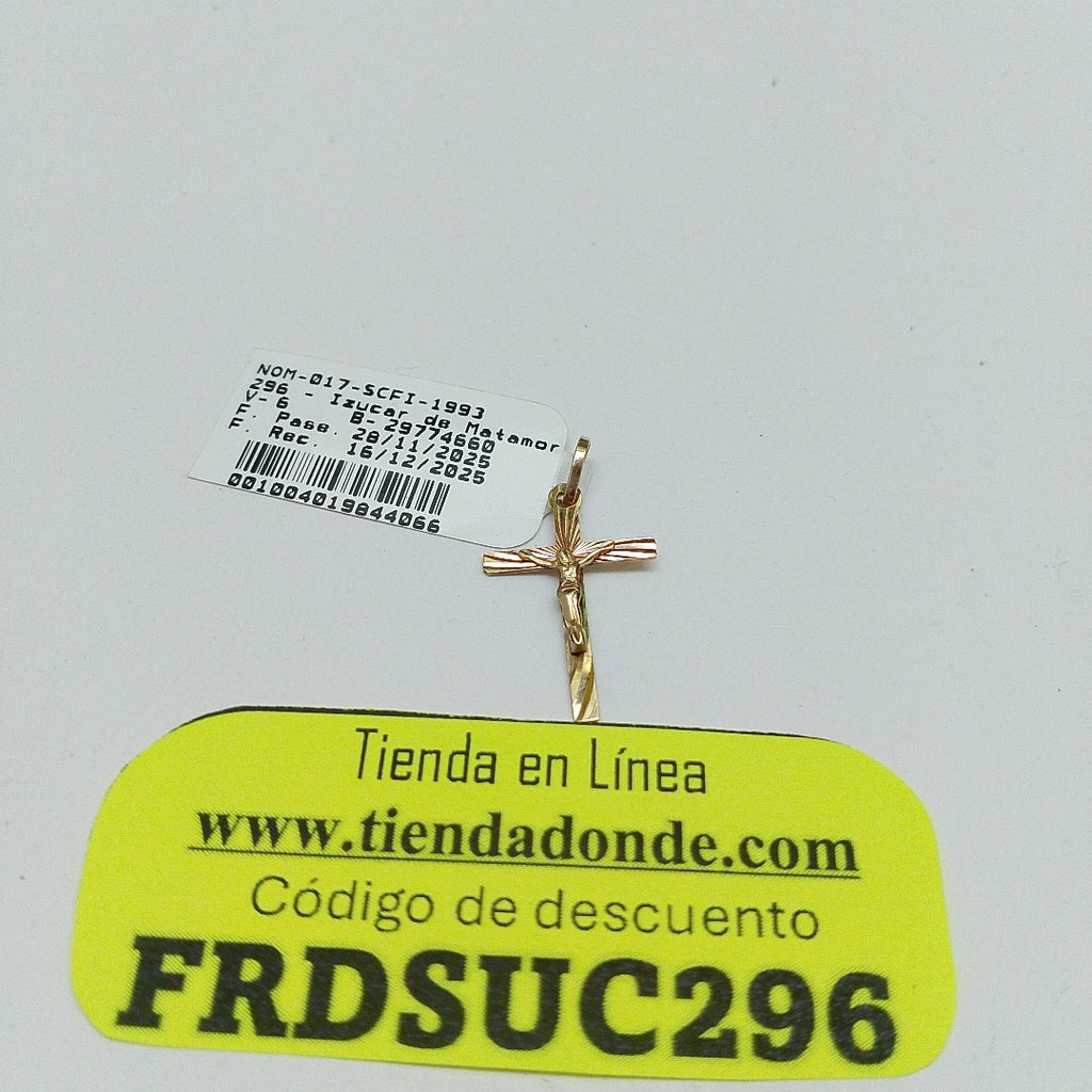 CRUCIFIJO ORO 10 K 0.4 GRMS (SEMINUEVO)