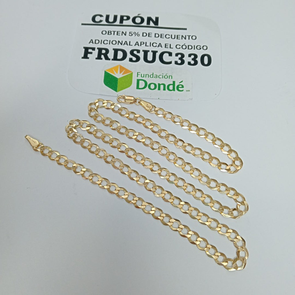 CADENA TEJIDO BARBADA 13.1G 55 CM (NUEVO)