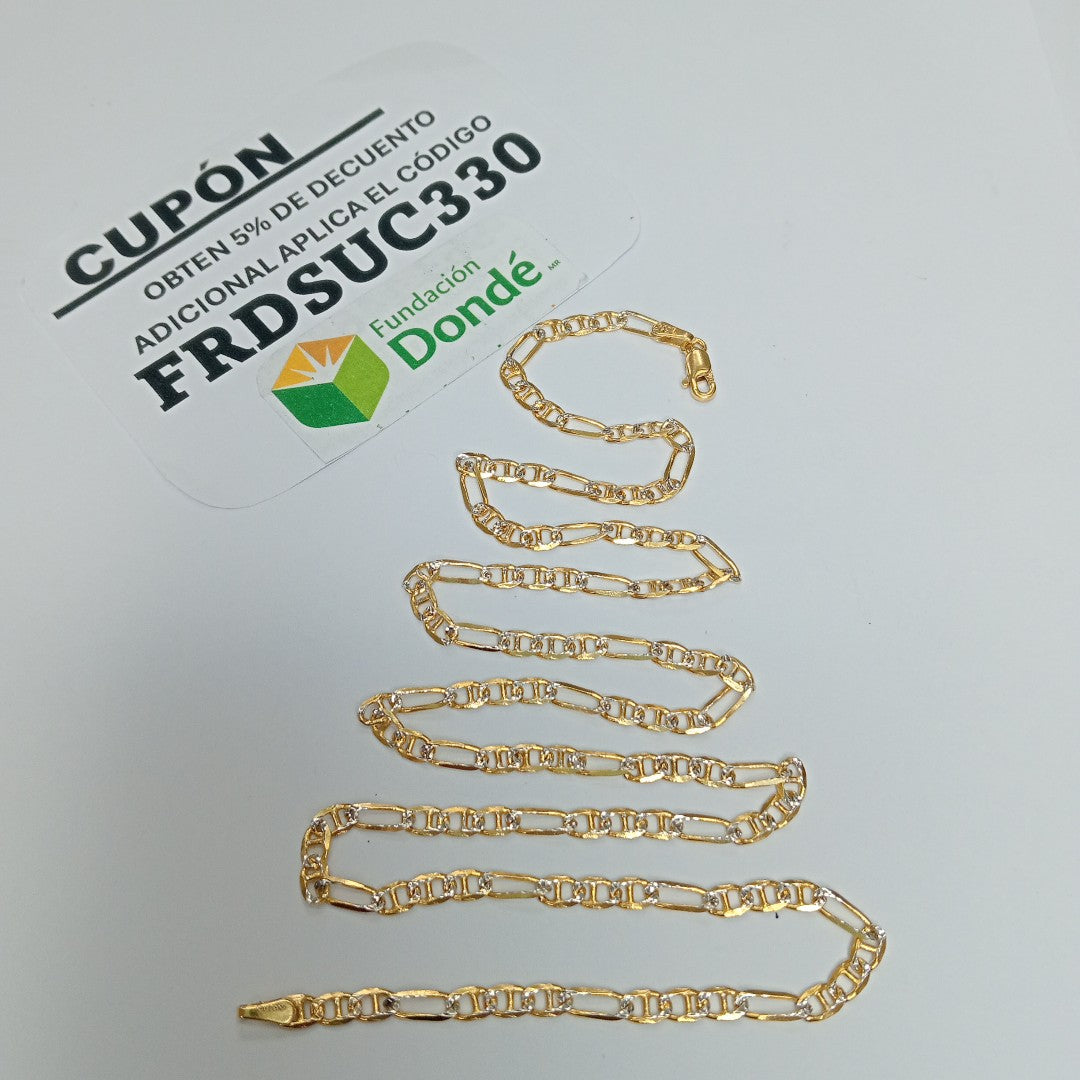 CADENA TEJIDO 3X1 8.5G 55 CM (NUEVO)