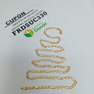 CADENA TEJIDO 3X1 8.5G 55 CM (NUEVO)