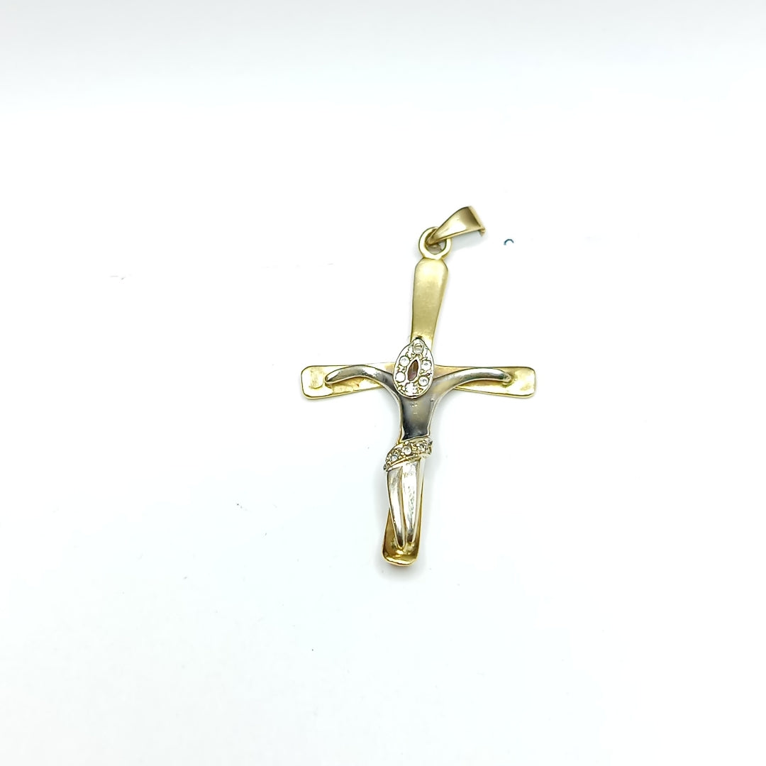 CRUCIFIJO ORO 14 K 4.3 GRMS (SEMINUEVO)
