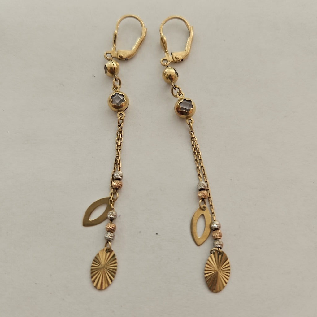 ARETES PAR ORO 14 K 3,60 GRMS (SEMINUEVO)