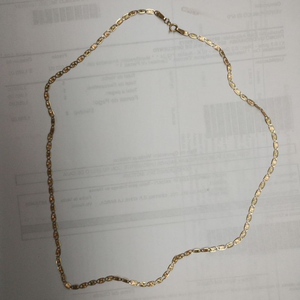 CADENA ORO COMBINADO 10 K 3.9 GRMS (SEMINUEVO)