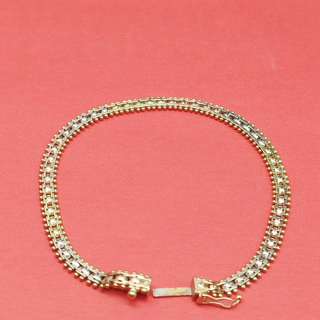 K1 7,80 GRMS 14 K ESPECIFICACIONES COMPLEMENTARIAS PULSERA HECHURA ESPECIAL ORO (SEMINUEVO)