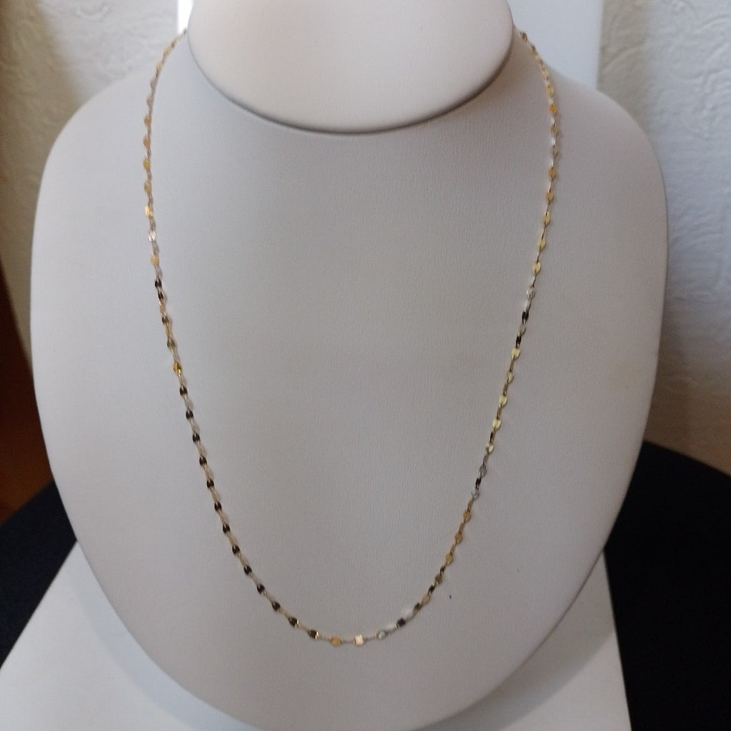 CADENA ORO, ORO COMBINADO 14 K 1.5 GRMS (SEMINUEVO)