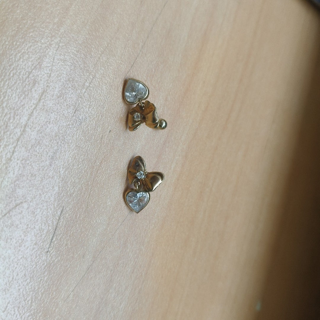 ARETES PAR ORO 10 K 1.1 GRMS (SEMINUEVO)