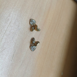 ARETES PAR ORO 10 K 1.1 GRMS (SEMINUEVO)