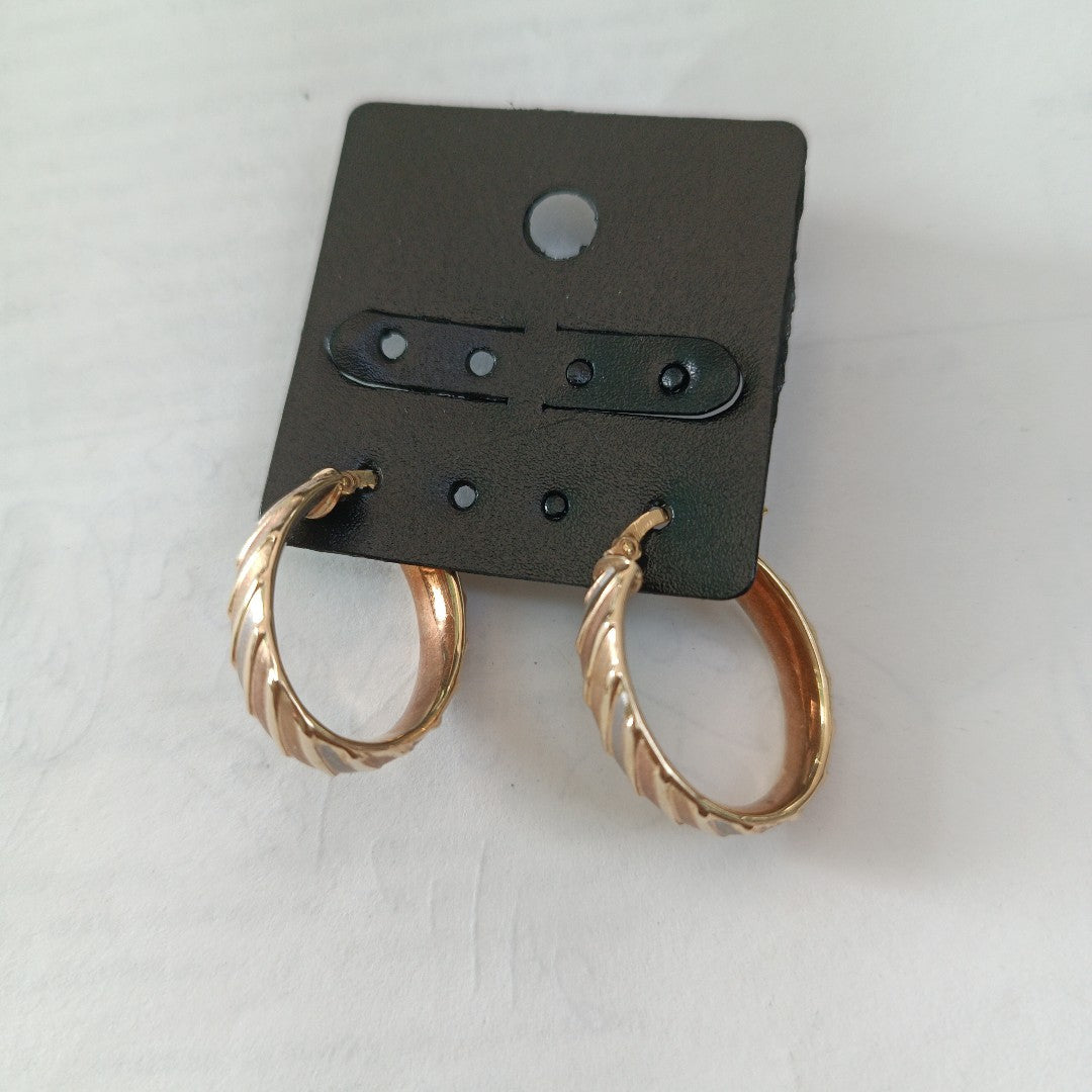 ARRACADAS PAR ORO 14 K 3.4 GRMS (SEMINUEVO)