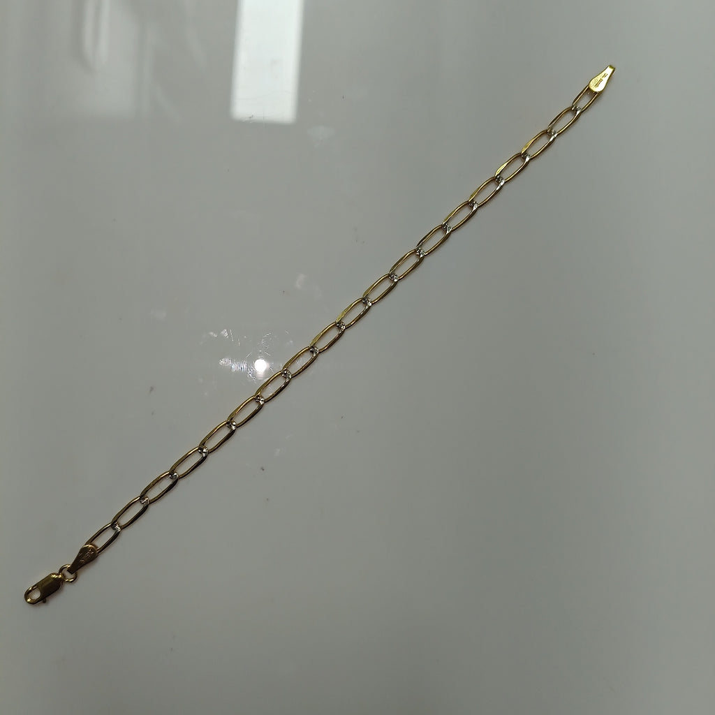 PULSERA TEJIDO ESLABONES 4G 18 CM (NUEVO)