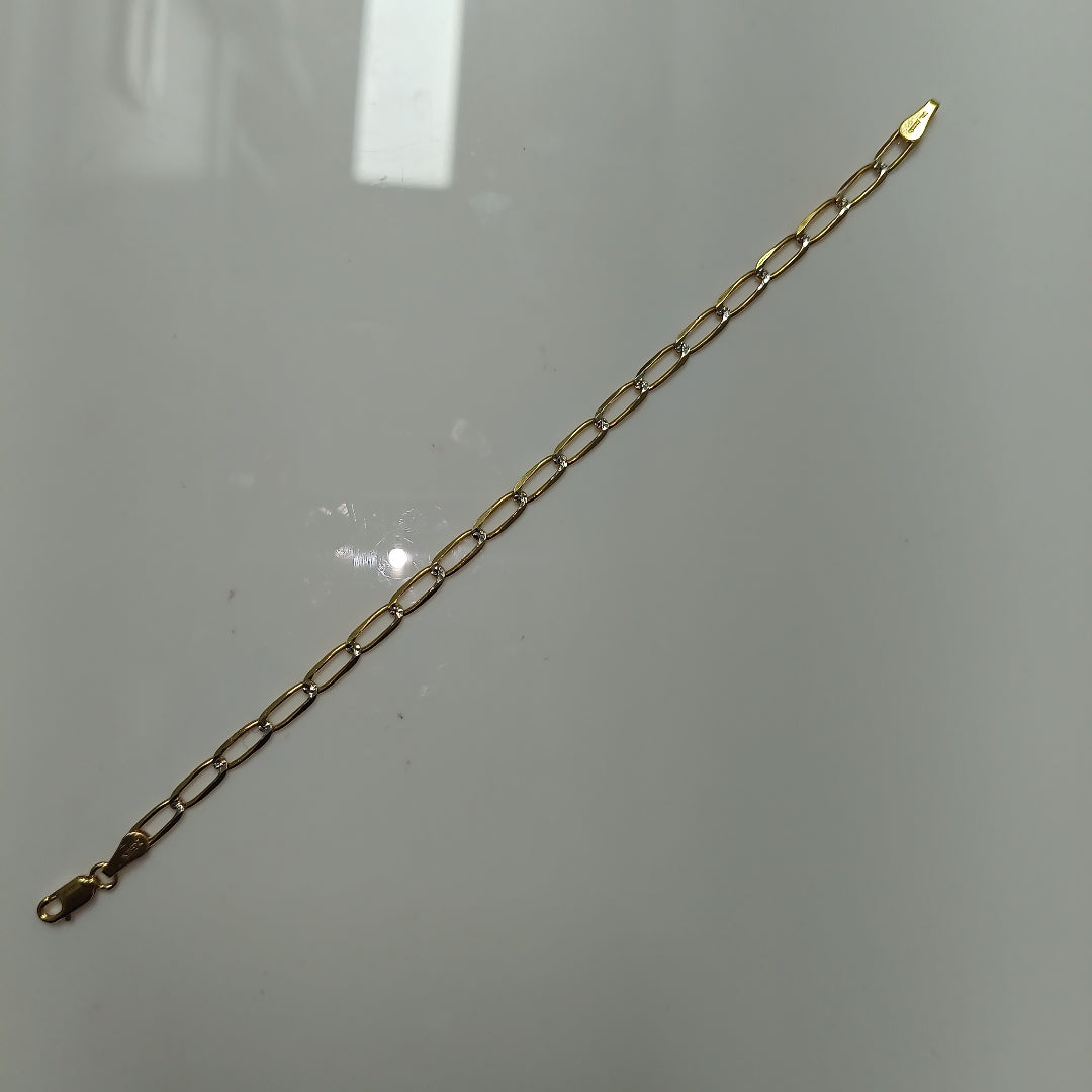 PULSERA TEJIDO ESLABONES 4G 18 CM (NUEVO)